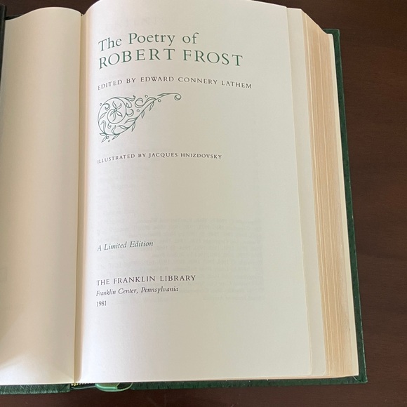 The Poetry of Robert Frost from the Franklin Library . Excellent condition. - Picture 6 of 6
